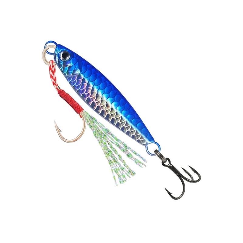 5Pcs Metal Cast Jigging Spoon Lures with Treble Hook Spinner Baits 10g/20g Casting Jig Sinking Fishing Baits Spinnerbait