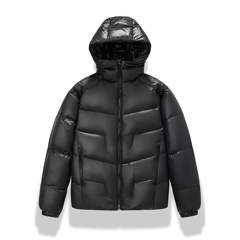 2025 Winter Hooded Trendy Down Jacket - Stylish Solid Color Loose Casual Coat