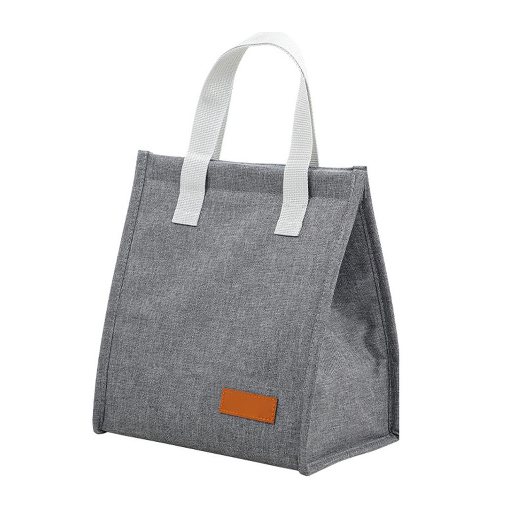 Sac à lunch isolé en tissu cationique grande capacité en aluminium étanche pour organisateur de glacière à déjeuner