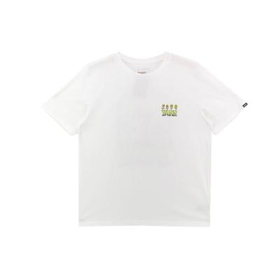 Cartoon Fun Letter Print Crew Neck Short Sleeve T-Shirt Men Tops White VN0A7PZGWHT