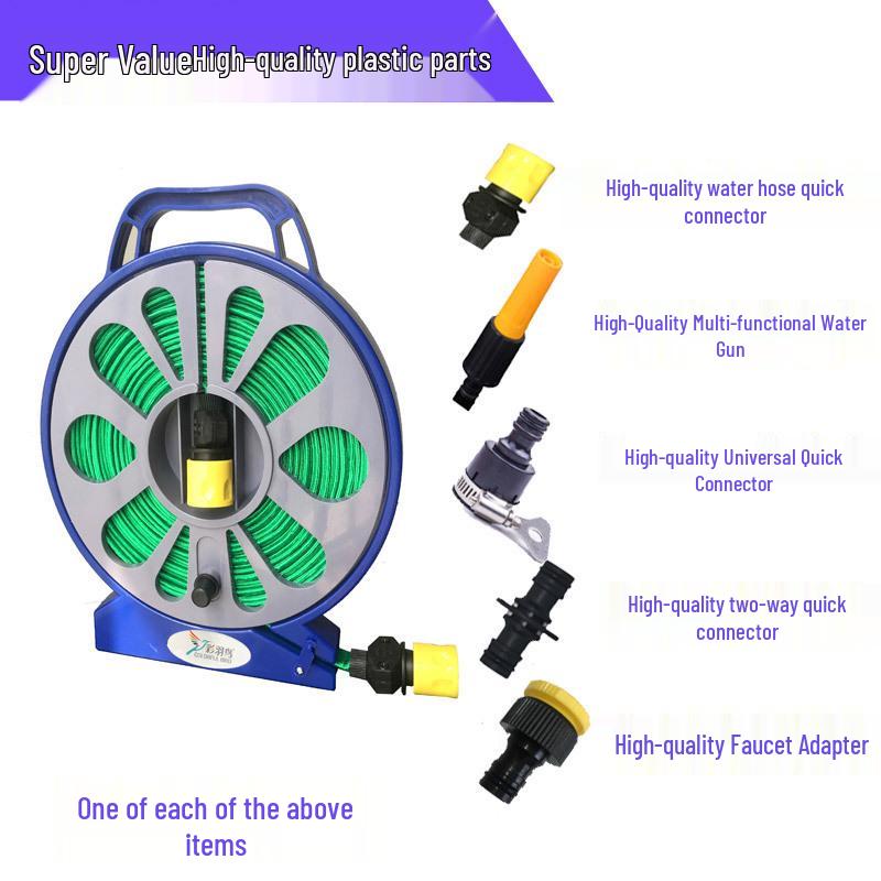 

RV Water Inlet Hose & Storage Disc Set for Travel, Garden, and Flower Watering