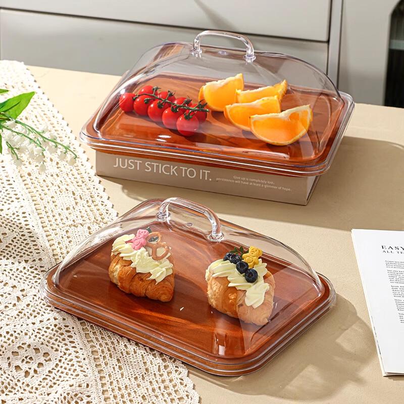 

Wooden Food Display Stand with Lid