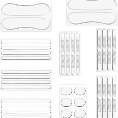 34 Pcs High Cushion Inserts, Sling Shoe Grip for Sandals & Backs, Women's Strap Cushion Inserts, Silicone Thin Heel Straps for High Heels & More