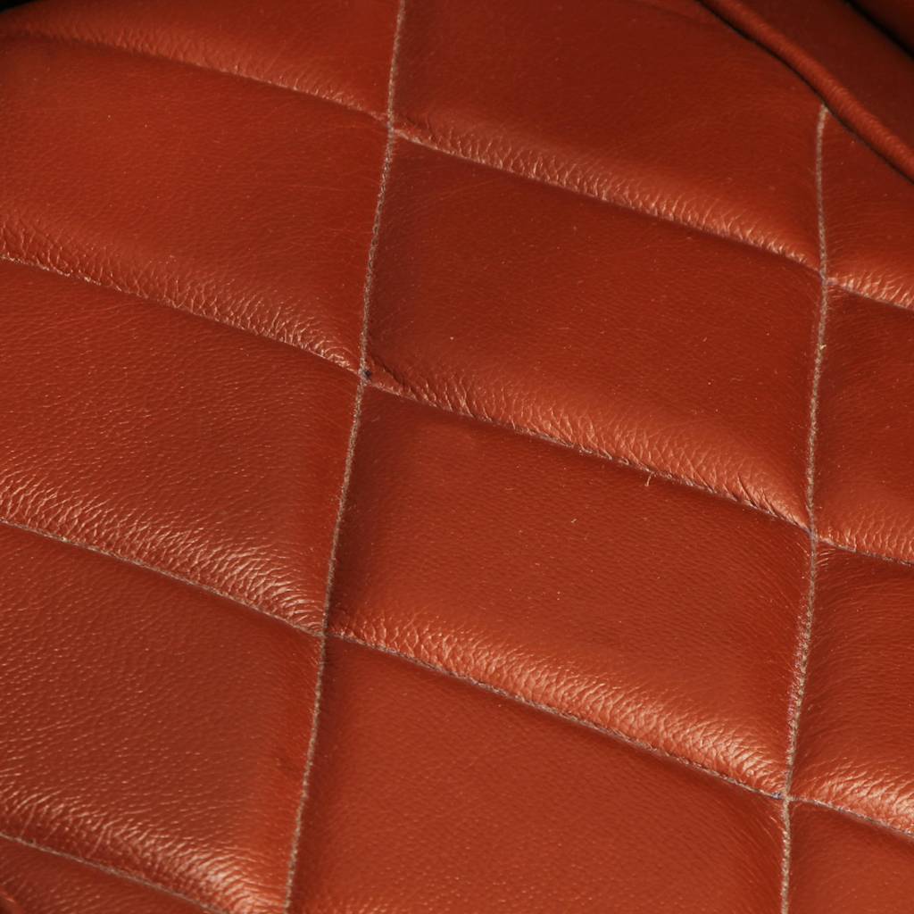 Armchair in Brown Genuine Goat Leather