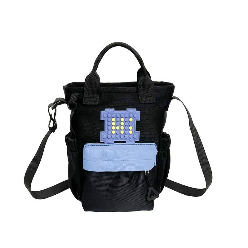 Street Style Nylon Water Bottle Bag With Multiple Pockets For Daily Use