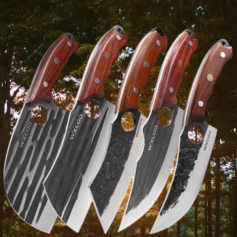 5PCS Professional Kitchen Knife Multipurpose Knife Stainless Steel Boning Knife Set Kitchenware Utility Knife for Cooking Cutting Knife