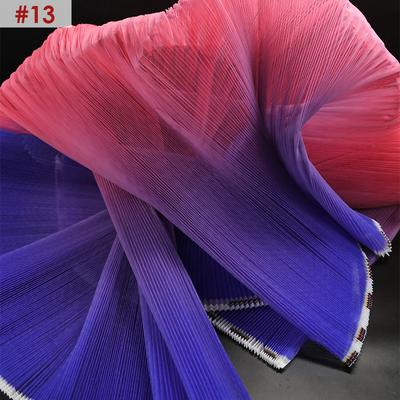 Tissu plissé en maille rigide dégradé de 1/3/5 m, motif orgue froissé, pour couture de fond de mariage, vêtements