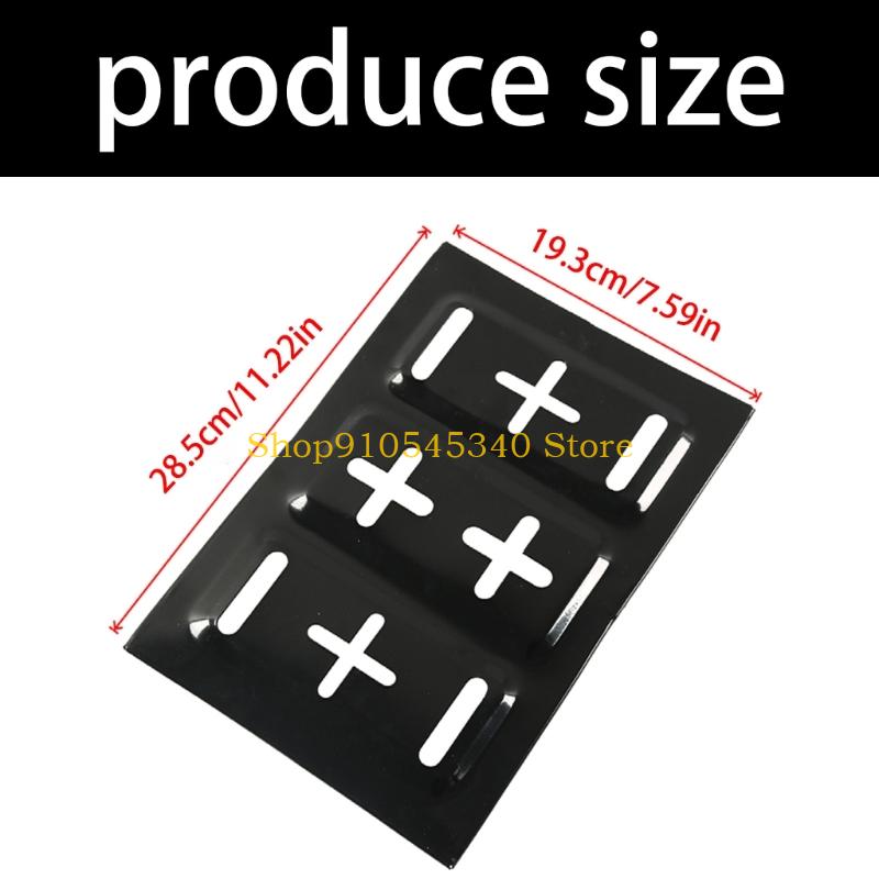 U2JA Iron Automotive Battery Tray Adjustable Universal Battery Hold Down Tray Bracket for Safe Vehicle Storage