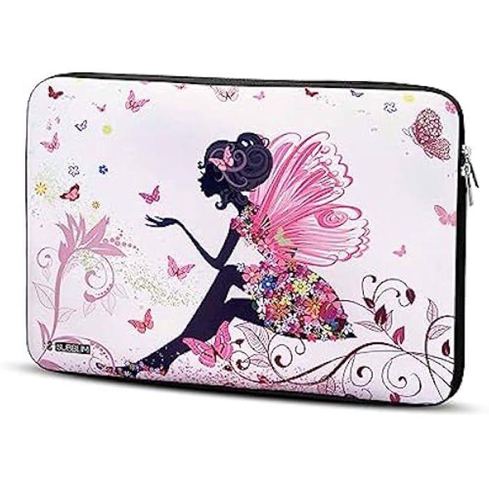 Housse - SUBBLIM - Trendy Sleeve Neo - Néoprène - 13.3-14 pouces - Fée