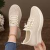 Women Shoes Summer Versatile Casual Shoes Mesh Cutout Breathable Sneakers Soft Sole Mom Shoes Casual Daily Comfortable Lightweight Sneakers