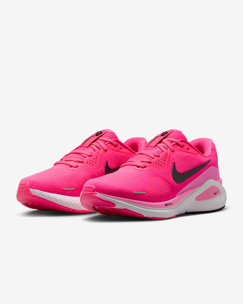 HJ1101-601 Nike Structure 26 Hyper Pink Black Pink Spell White Bright (Women's)