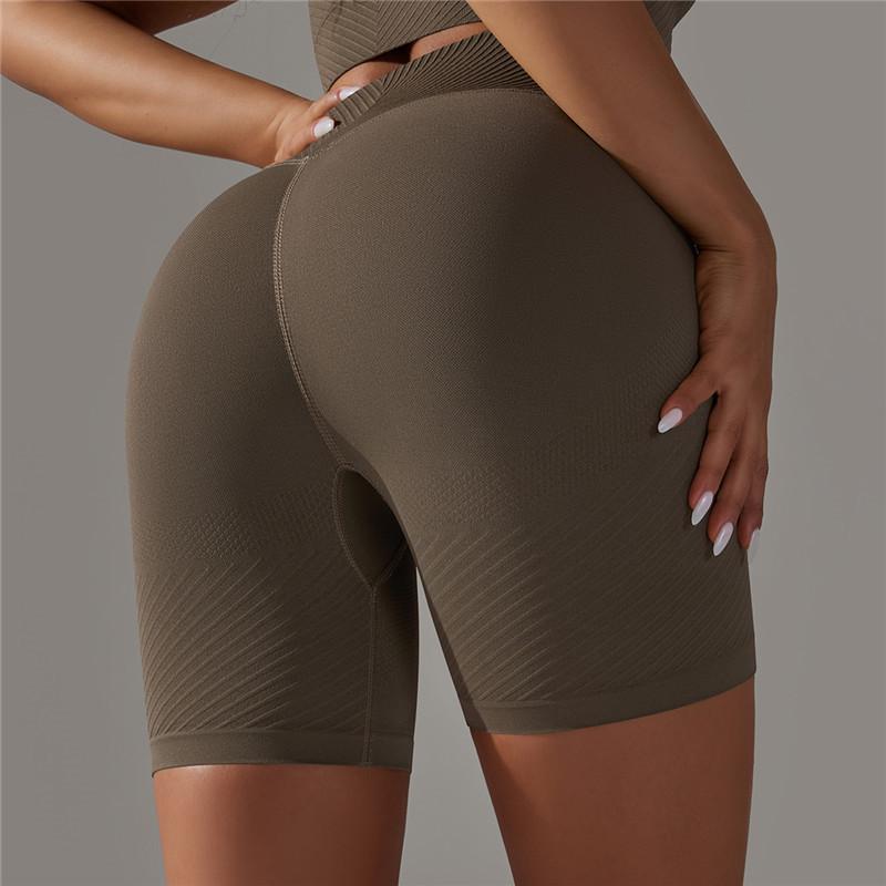 

Nessaj женские бесшовные спортивные шорты с высокой талией, шорты для йоги, быстросохнущие леггинсы для бега, фитнеса L