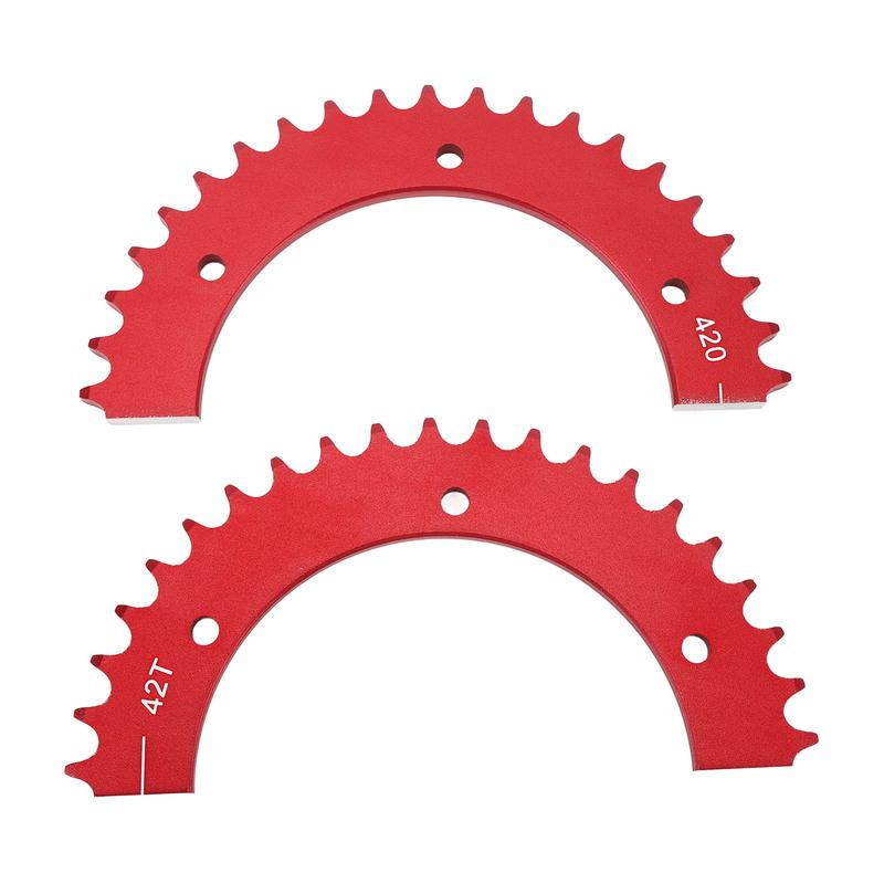 Split Sprocket 420 Chain 42 Tooth Aluminum Alloy Rear Split Sprocket for Predator 212cc 196cc 420cc Mini Bike Go Kart Universal