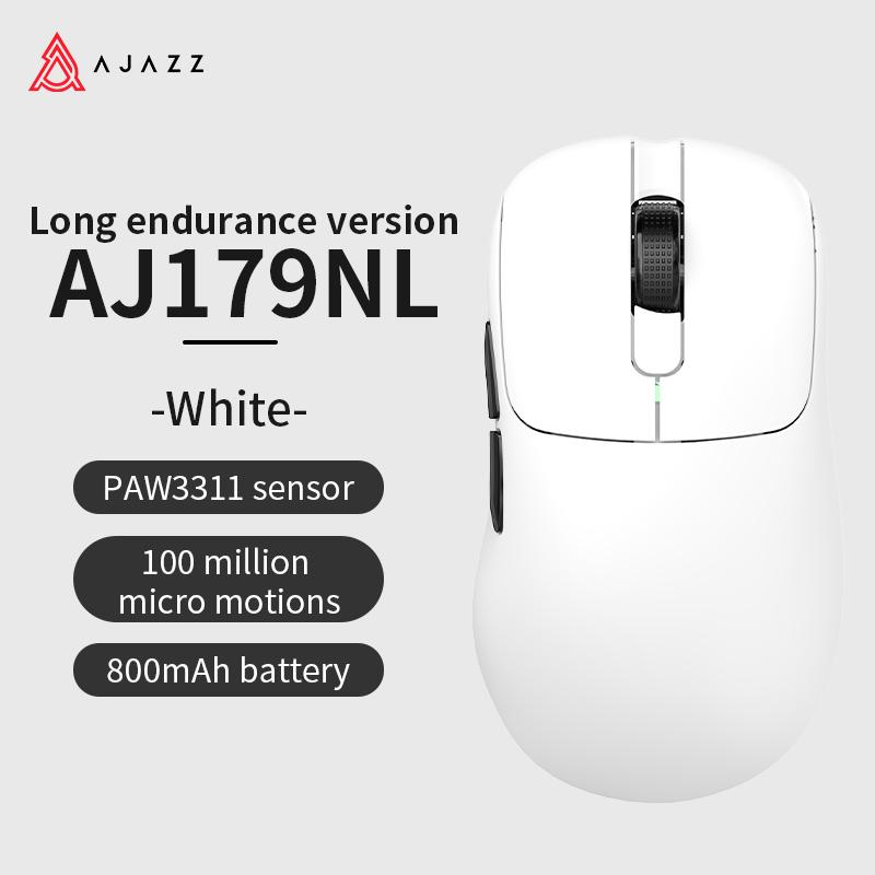 

AJAZZ AJ179NL игровая мышь беспроводной Bluetooth 2.4G приемник игровой офис белый