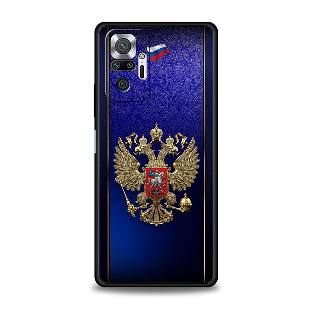 Russia Russian Flags Phone Case Cover for Redmi 13C 10C Note 13 12 10 11 Pro Plus 7 8T K40 K50 Gaming Pro Plus 5G Soft Shell Bag