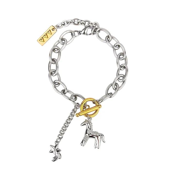 Baby Pony Drop Chain Surgical Bracelet