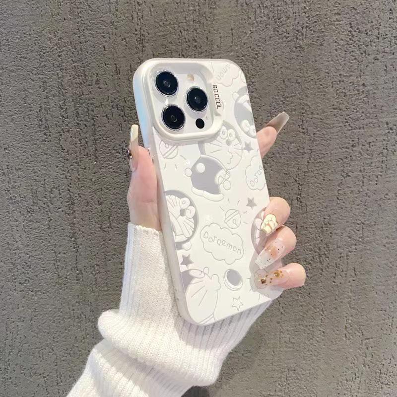 Cartoon Pouting Cat Case for iPhone 12/13 Pro, 14, 15 Pro Max, and 16 Pro