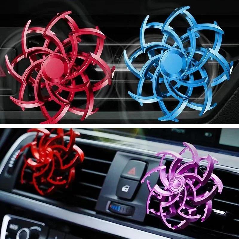 Car Fragrance Bidirectional Rotation Perfume Snowflake Diffuser -Refreshing Aroma, Cool Design, Multiple Scents, Easy Vent Attac