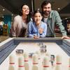 Tavolo da Shuffleboard da 11,5 piedi Set Gioco Combo 2 in 1 Shuffleboard e Bowling