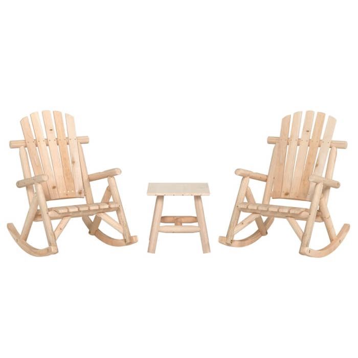 VidaXL Ensemble de salon de jardin 3 pcs bois massif d'épicéa 3185523
