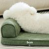 Large Dog Bed Anti-Slip Orthopedic Pet Pad with Removable Washable Cover Puppy Sleeping Cushion with Neck Support for Indoor Floor Small Medium Large