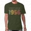 Vintage 1956 70. Geburtstag Geburtsjubiläum Limitierte Auflage T-Shirt Lässig Locker Harajuku Kurz