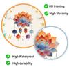 Watercolor Creative Lotus Wall Sticker Self-Adhesive Removable for Bedroom Living Room Entryway Home Decor