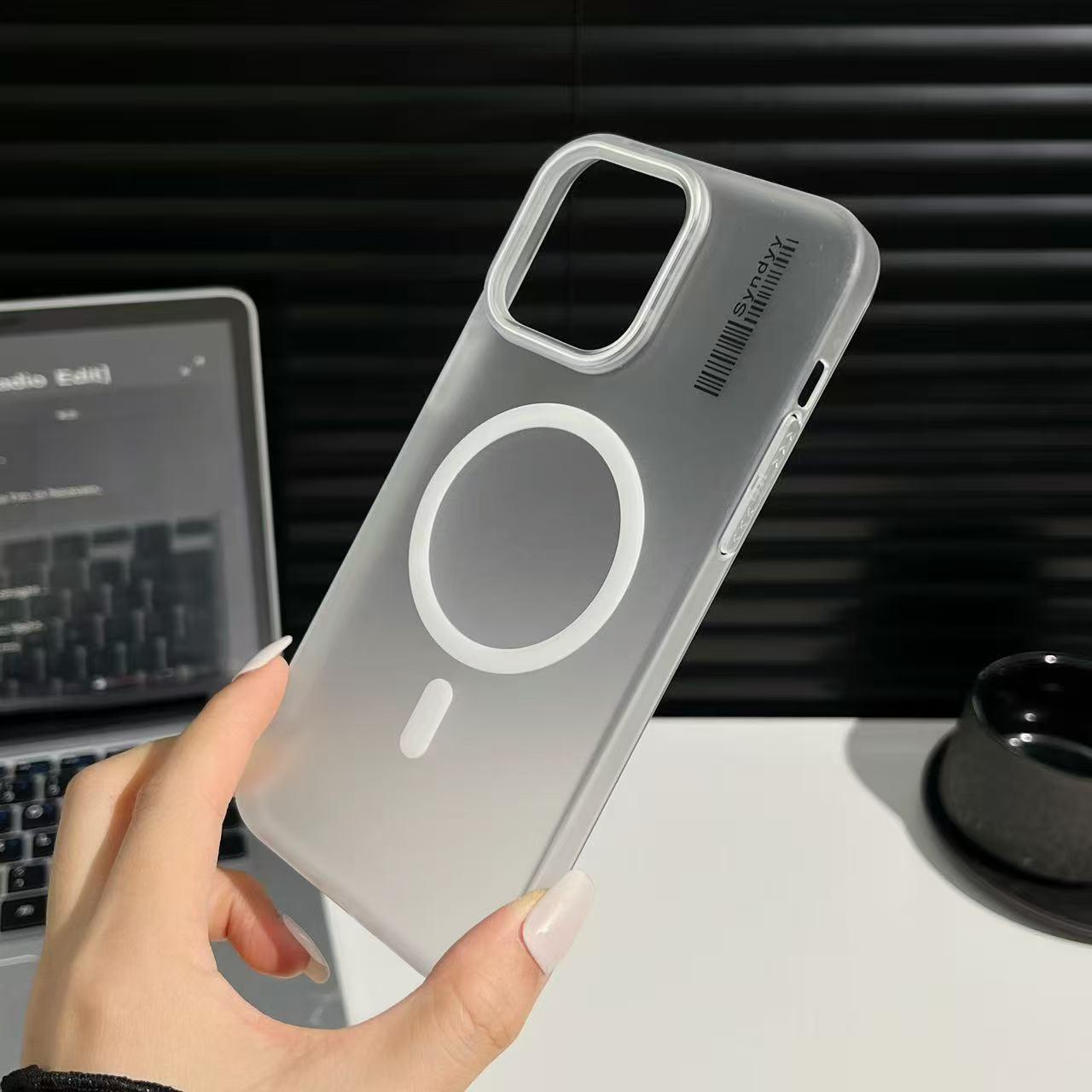 

Frosted, Anti-Fingerprint Magnetic Case for iPhone 17 Pro Max/16/15/14 12PROMAX