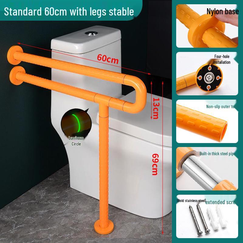 

Противоскользящий безопасный поручень для пожилых и инвалидов - Поддержка для ванной из нержавеющей стали