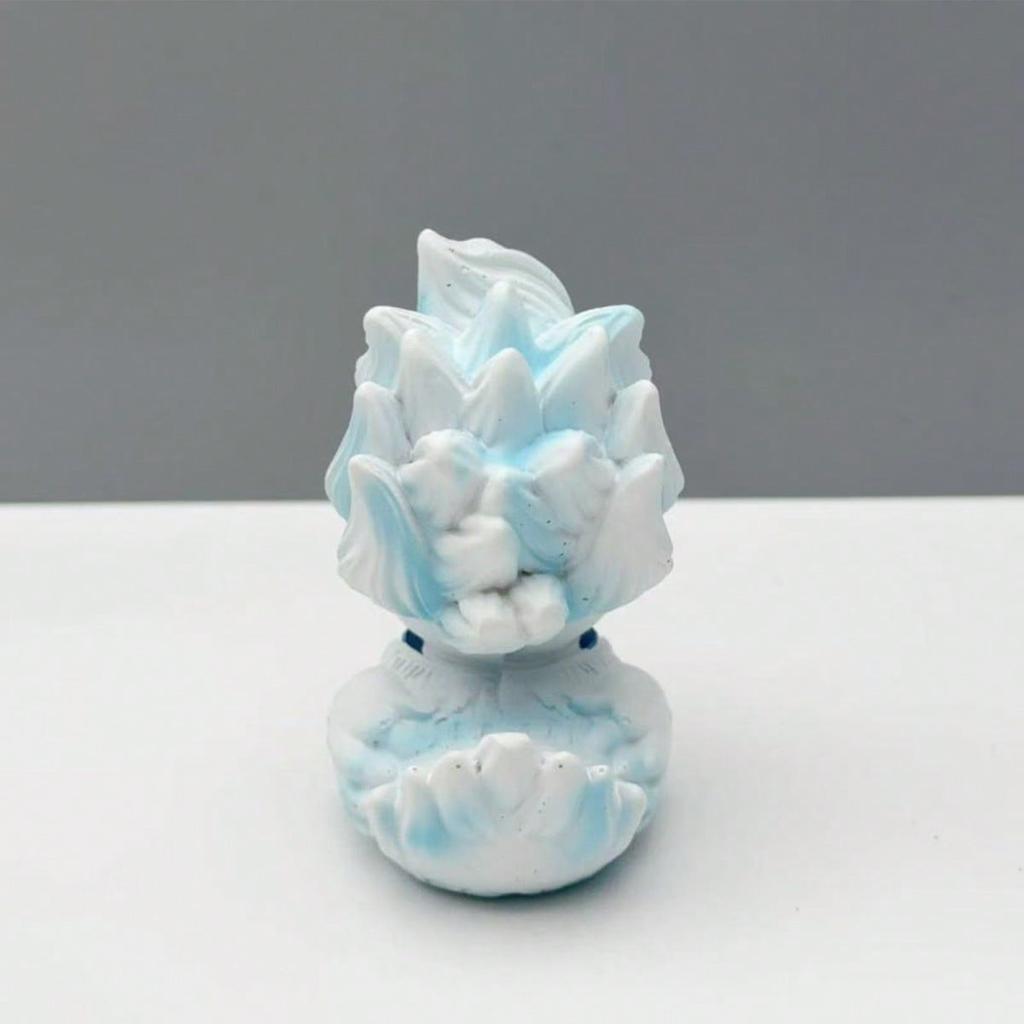 Duck Figurine Creative Ice/Fire Duck Statue Small Resin Animals Desktop Decorations For Home Office