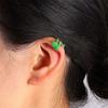 1/2 Pièces Mode Clip d'Oreille Grenouille Verte pour Femmes Filles Créatif Mignon Animal Manchette d'Oreille sans Perçage Bijoux Esthétiques Cadeaux