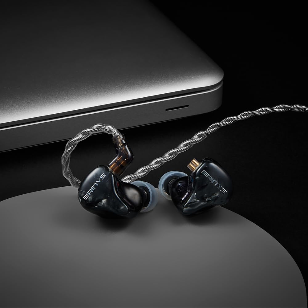 AZLA ERINYS II qdc Collaboration Limited Edition Gaming Earphones x 1 DD x 1 Hybrid Includes Switchable Cable Microphone SednaEarfit II Ear Monitors