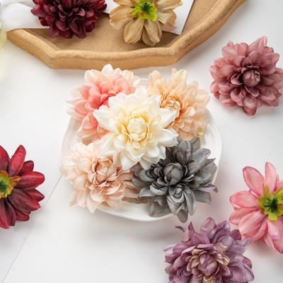 Artificial Flower Silk Chrysanthemum Colorful Wedding Festival Party Home Wall Flowers Heads Outdoor Garden Wall Christmas Decor