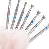 UFO Mini Nail File: Diamond Funnel Bits for Gel & Nail Edge Burr Removal