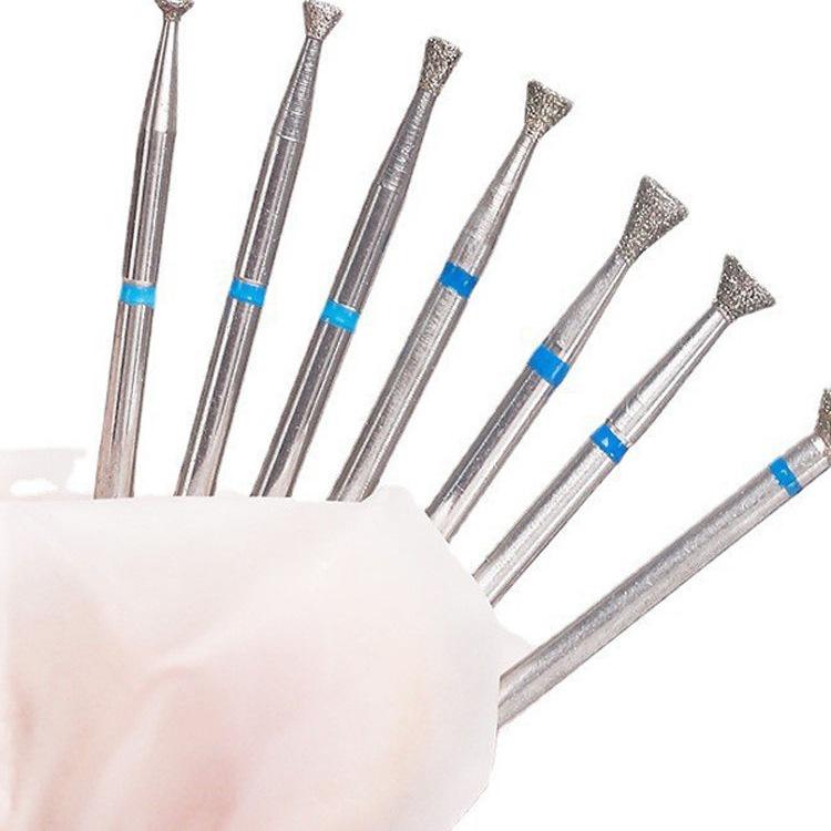 UFO Mini Nail File: Diamond Funnel Bits for Gel & Nail Edge Burr Removal