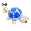Knitted Turtle Keychain Exquisite Yarn Crochet Compact Size Portable Keyring Cartoon Style Mini Turtle Keychain