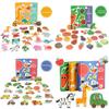 Wooden Childrens Animal Transportation Fruit Vegetable Puzzle Educational Toy For Toddler Learning