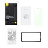 Baseus 0.3mm Tempered Glass Screen Protector for iPhone 14 Pro Max - Anti Blue Light, Speaker Guard & Installation Frame
