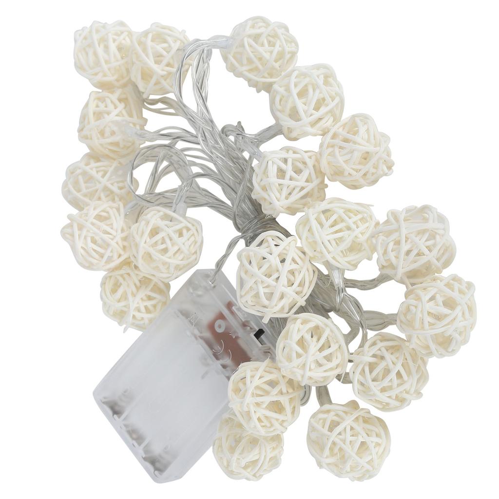 Globe String LED Warm White Lights Ball Decoration for Party Stage Wedding Bedroom