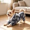Star Pattern Dog Pajamas Soft Plush Pet Bodysuit Gifts Dog Jumpsuit  Indoor