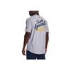 Under Armour Graffiti-Schrift Rundhals Kurzarm T-Shirt Herren Tops Mittelgrau 1371220-011