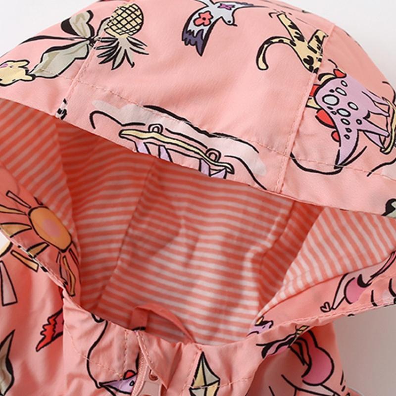 2025 Kids Clothes Boys Jackets Children Hooded Zipper Windbreaker Baby Fashion Print Coat Infant Waterproof Hoodies For Girls