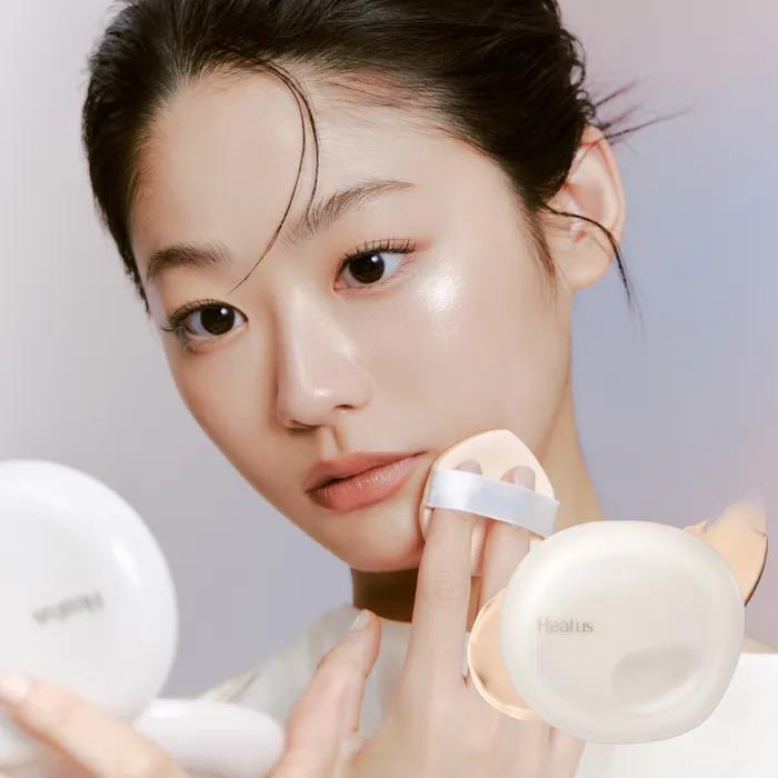 [70% skincare ingredients] Moisturizing and glossy breathable cushion glow (No. 21/23)