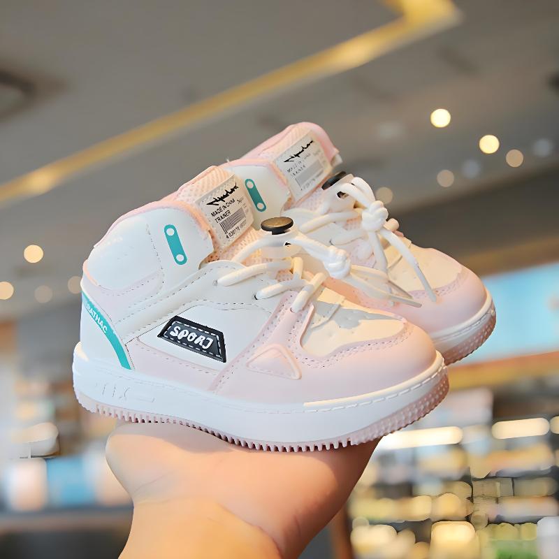 Children's sports shoes, casual sneakers, high-top basketball shoes, soft-soled baby shoes