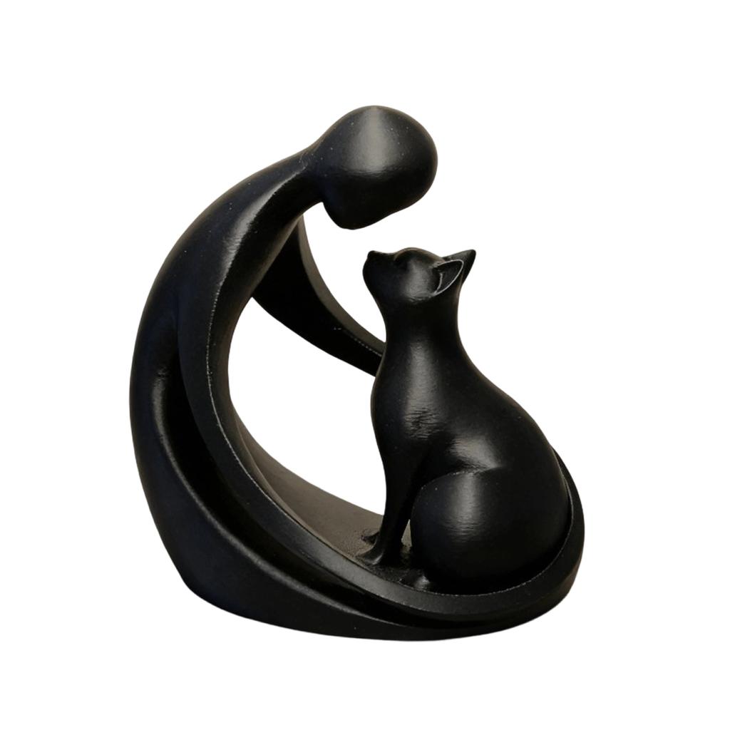 3D Geprint Modern Abstract Bureauornament, Decoratief Beeldje Voor Huisdierenliefhebbers, Kerstcadeau, Verjaardagscadeau, Bureau Decoratie.