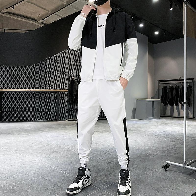Men's Casual Suit Autumn Men's Jacket Set Sports Youth Trend Handsome Fashion Brand Men's Clothing