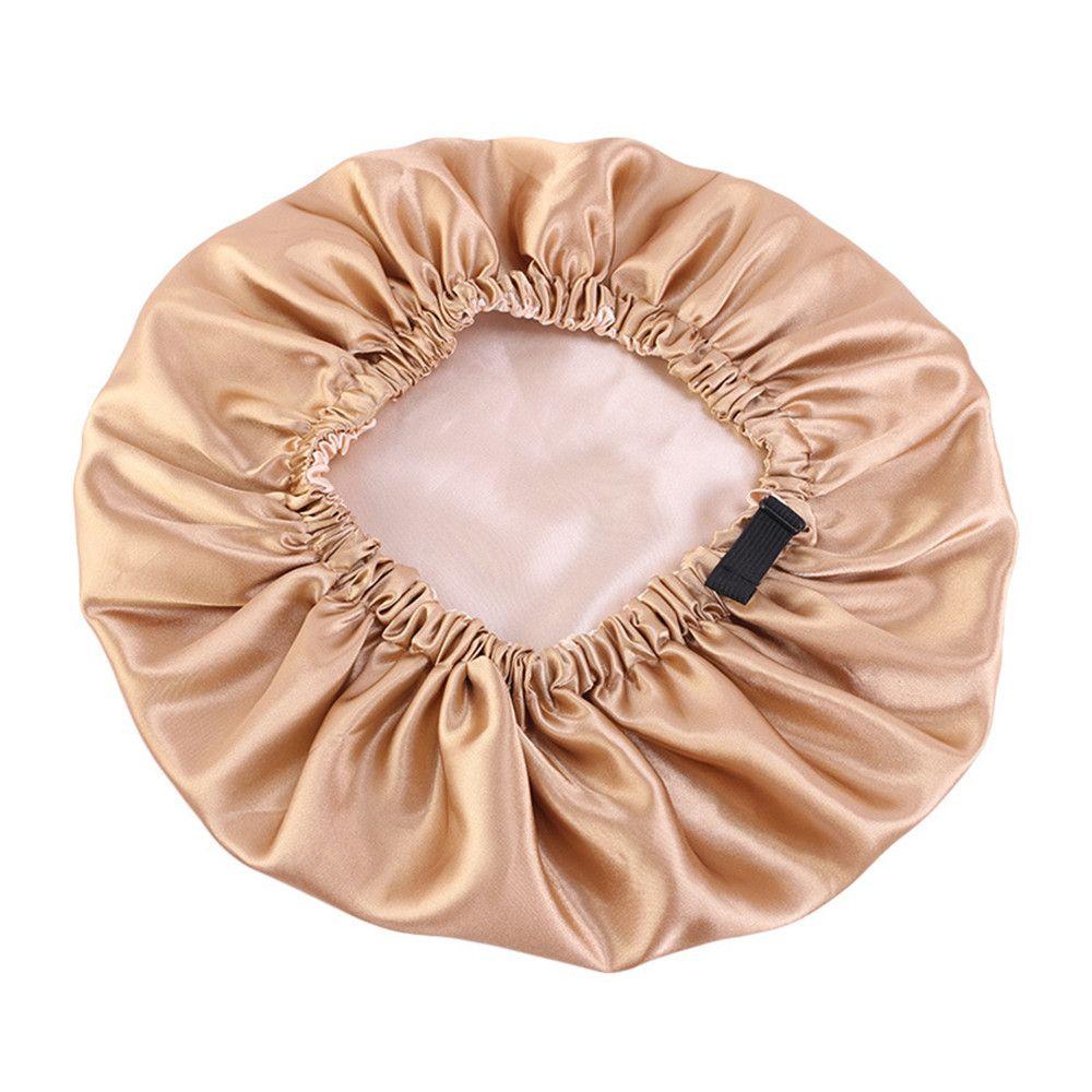 Women Flat For Sleeping Round Headwear Satin Hair Cap Haircare Ceremony Adjustable Night Hat