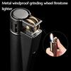 Vintage Cotton Oil Lighter Old-fashioned Classic Metal Windproof Grinding Wheel Flint Lighter Men's Gift Cigarette Accessories
