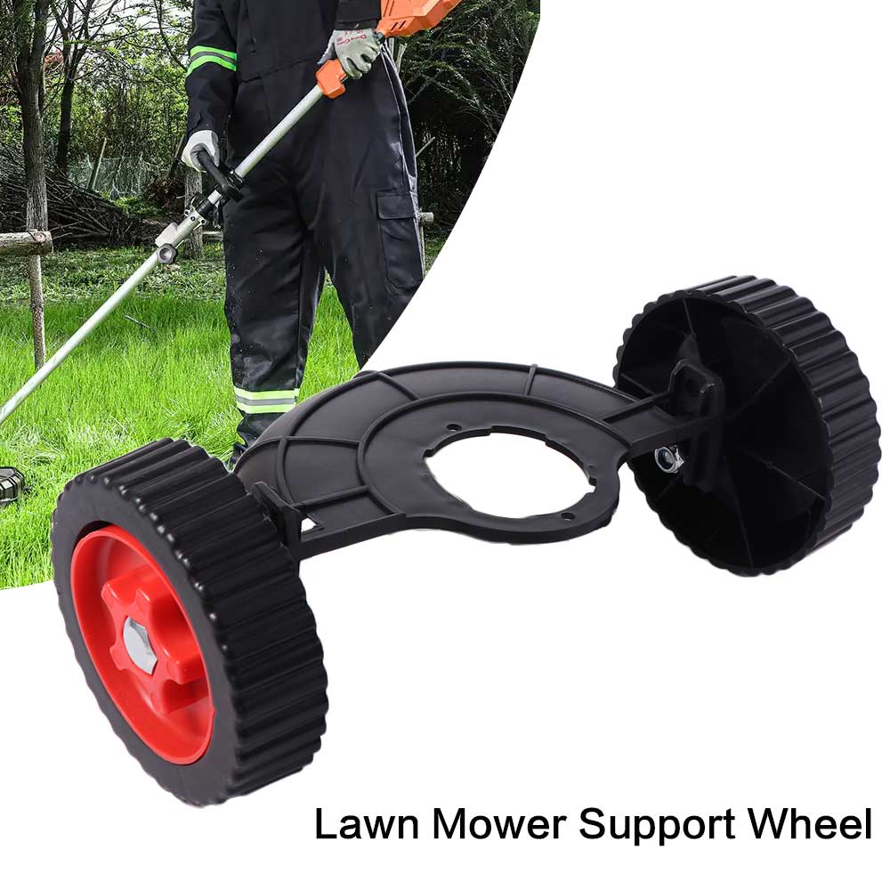 Adjustable Lawn Mower Auxiliary Wheel Flexible Lawn Mower Stand String Cutter