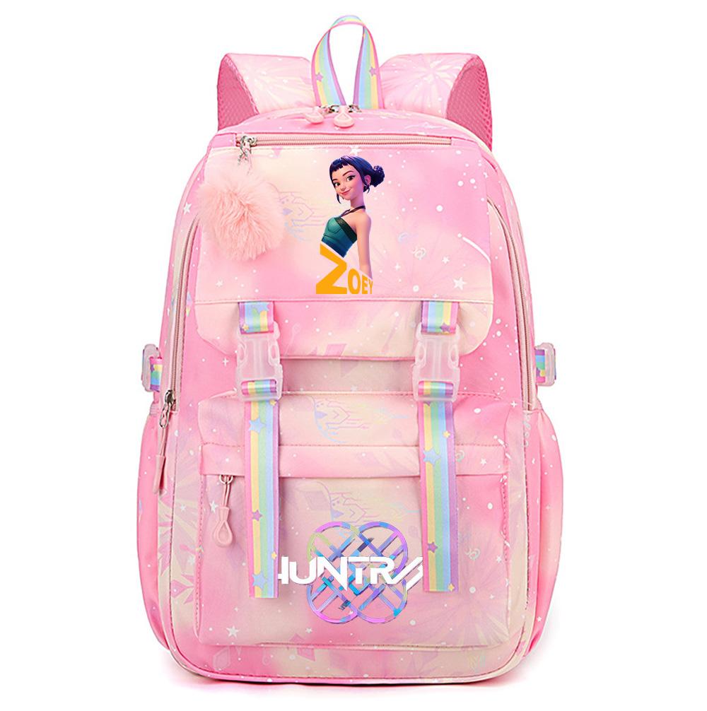 K-Pop Dämonenjäger Bedruckter Wasserdichter Rucksack mit Großer Kapazität Teenger Schüler Mädchen Junge Schultasche Buchtasche Damen Große Kapazität Reisetasche Geschenk
